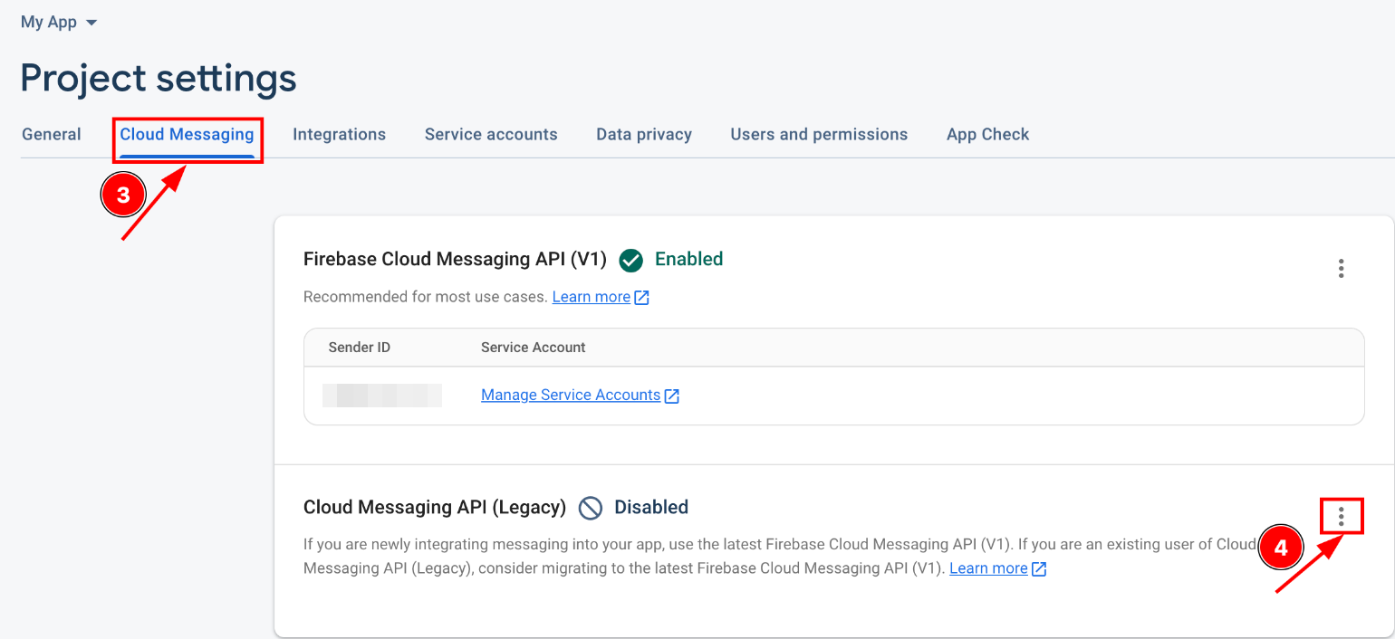 Enable Cloud Messaging
