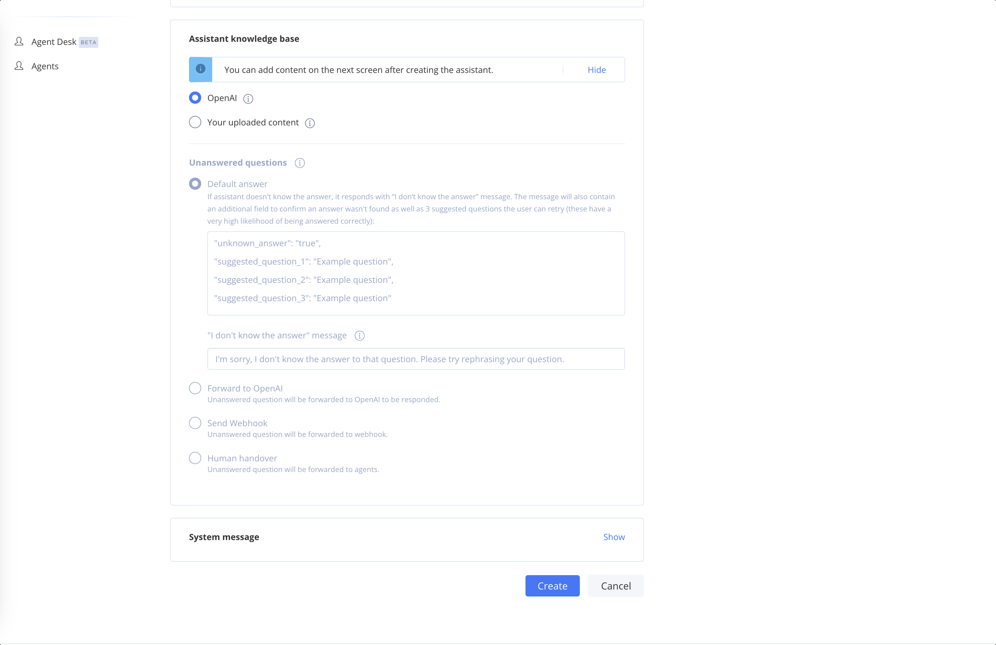 Create SmartChat assistant 2