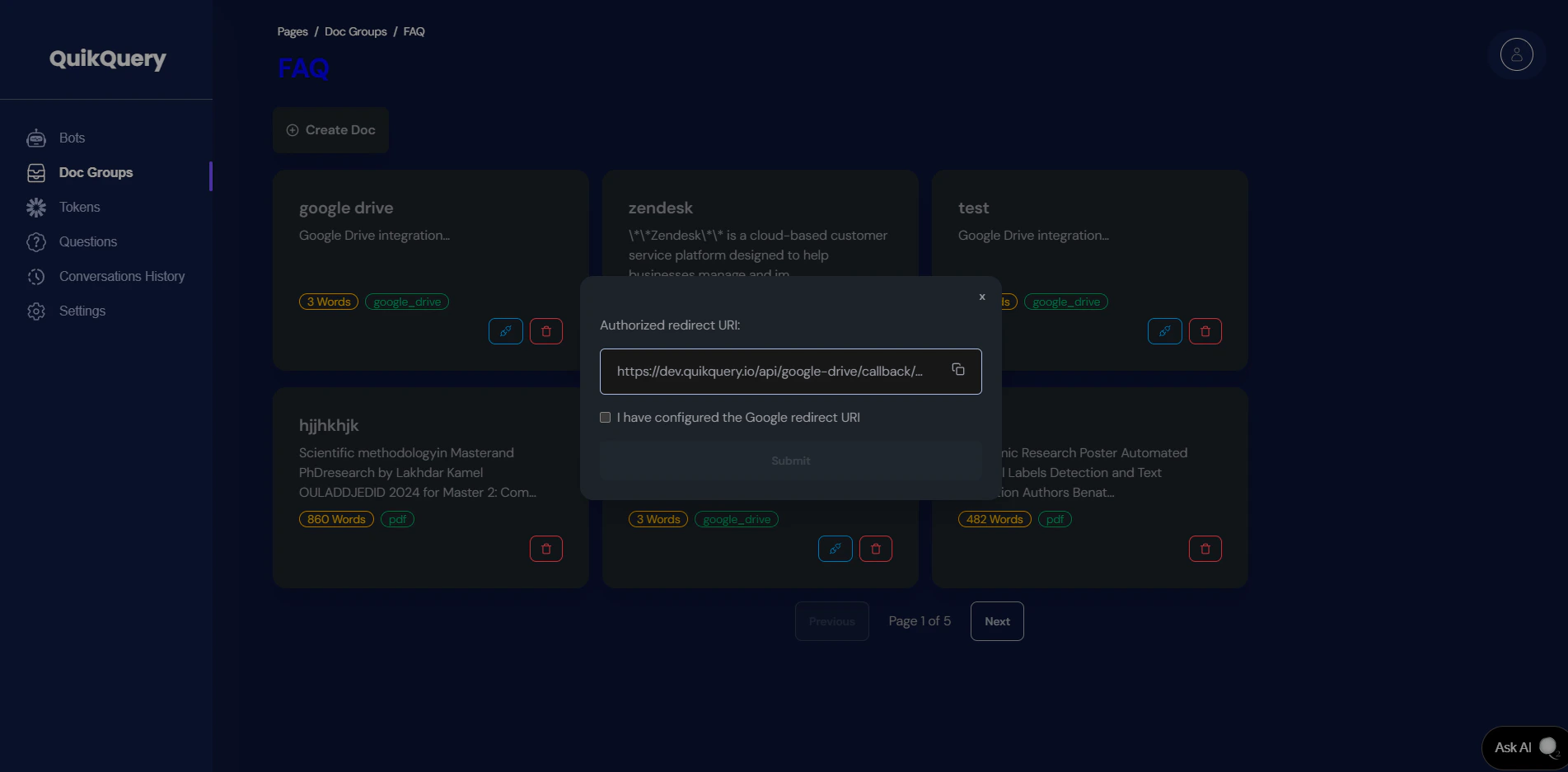 Generate Redirect URL