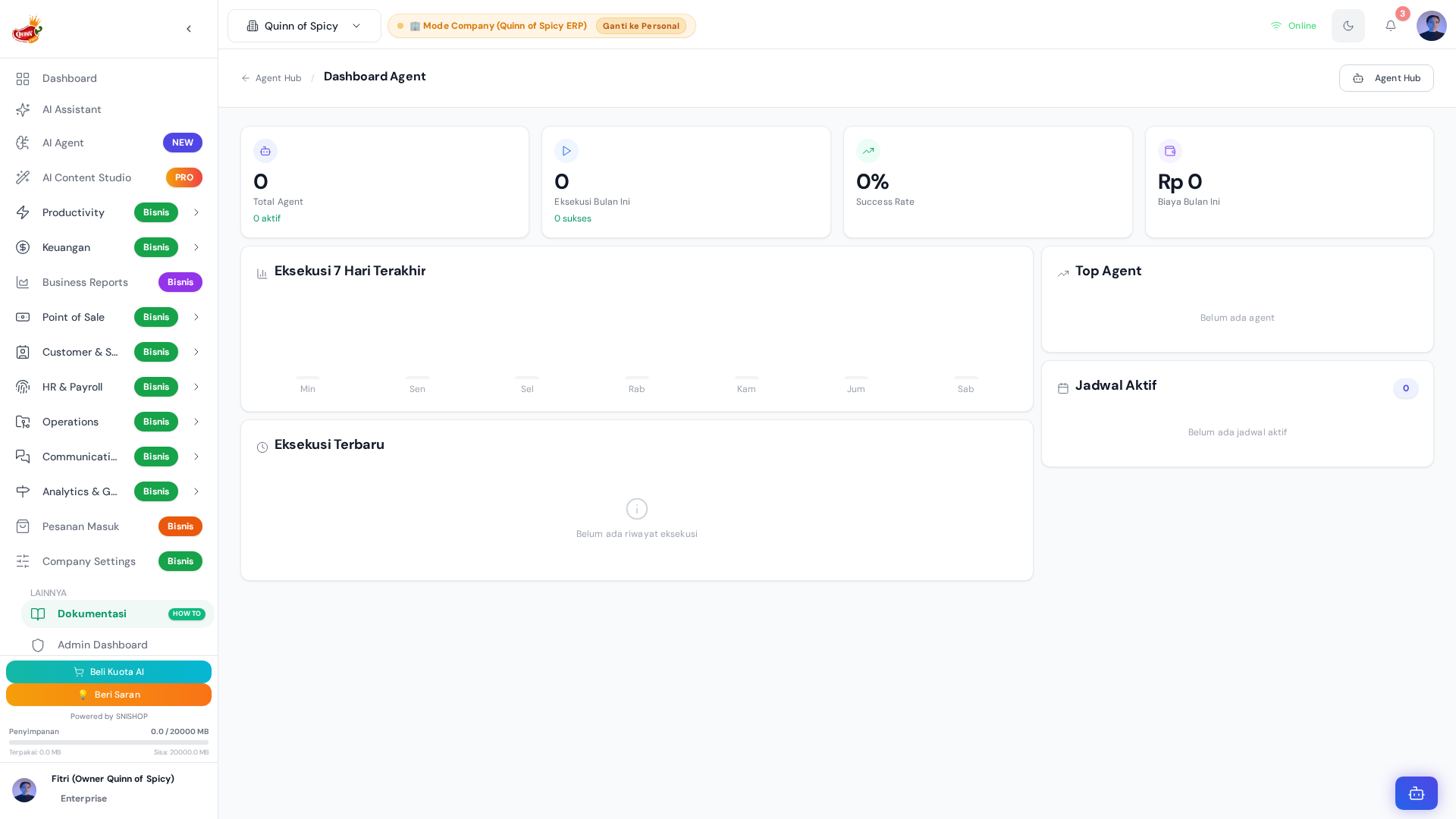Agent Dashboard