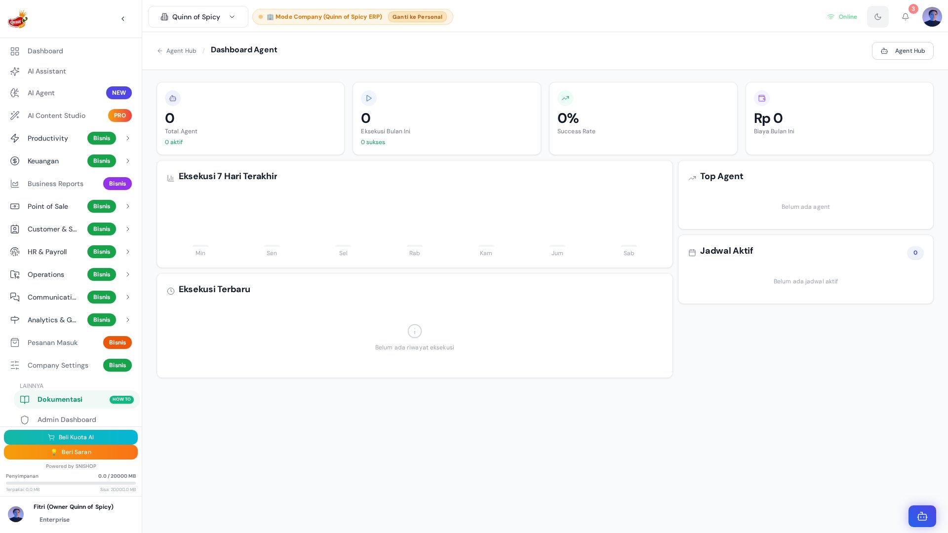 Agent Dashboard
