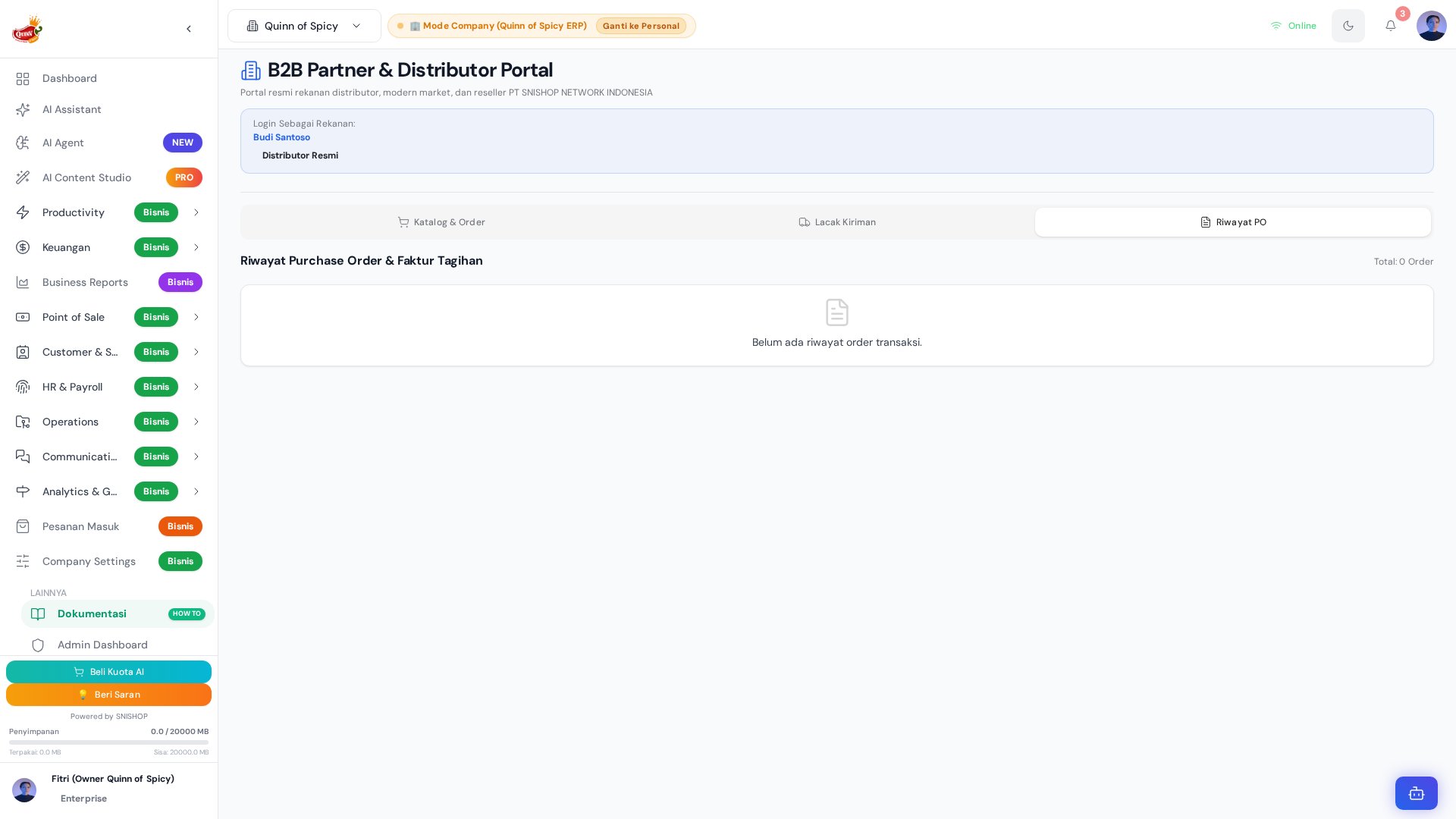 B2B Partner Portal