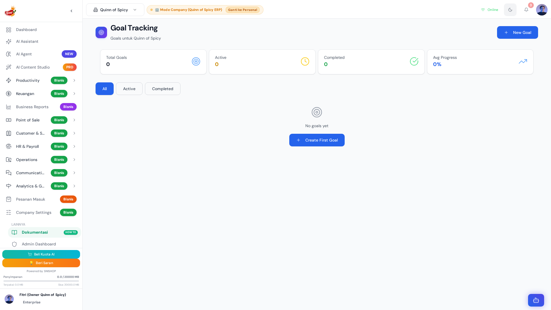 Goal Tracking