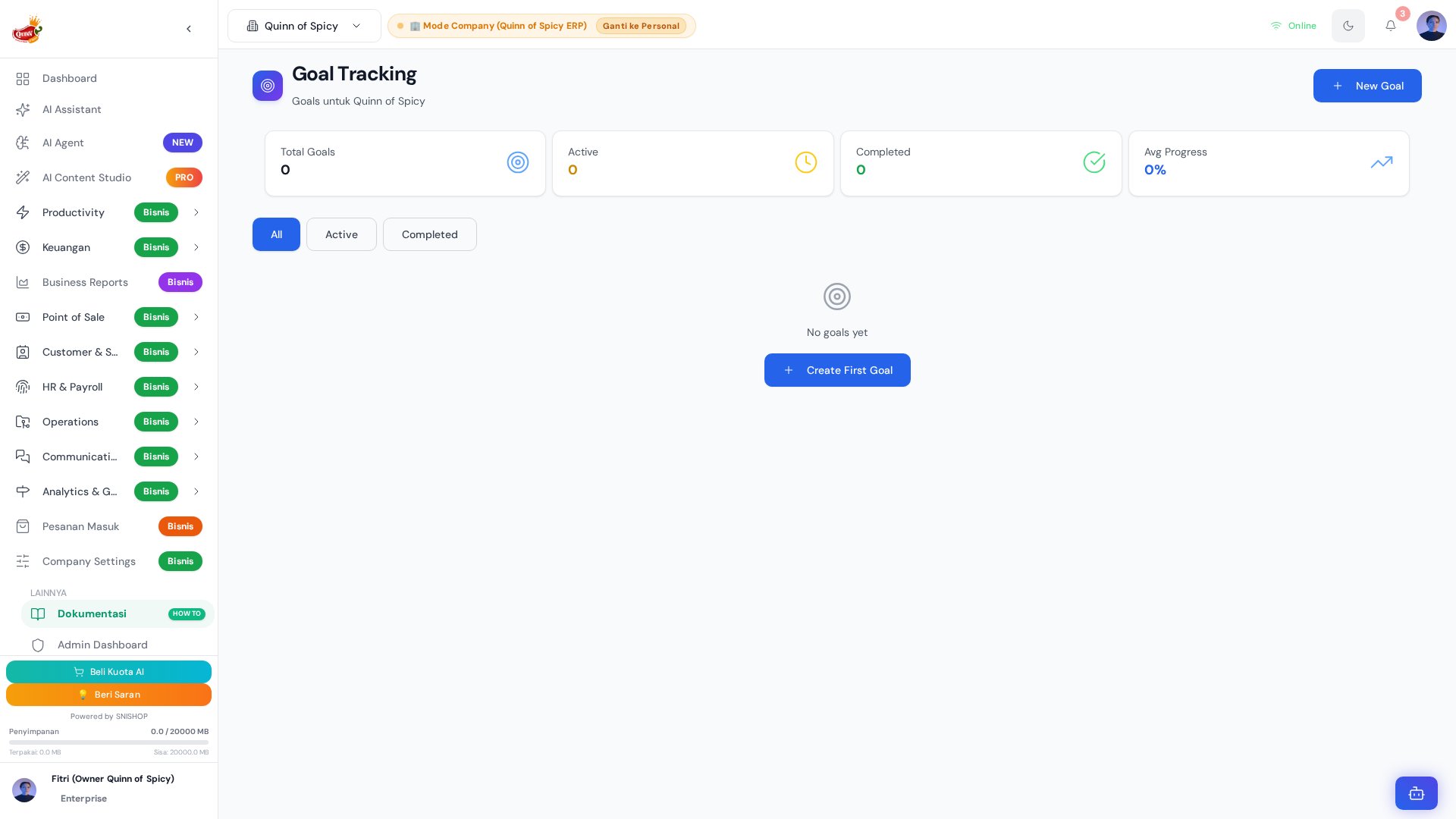 Goal Tracking