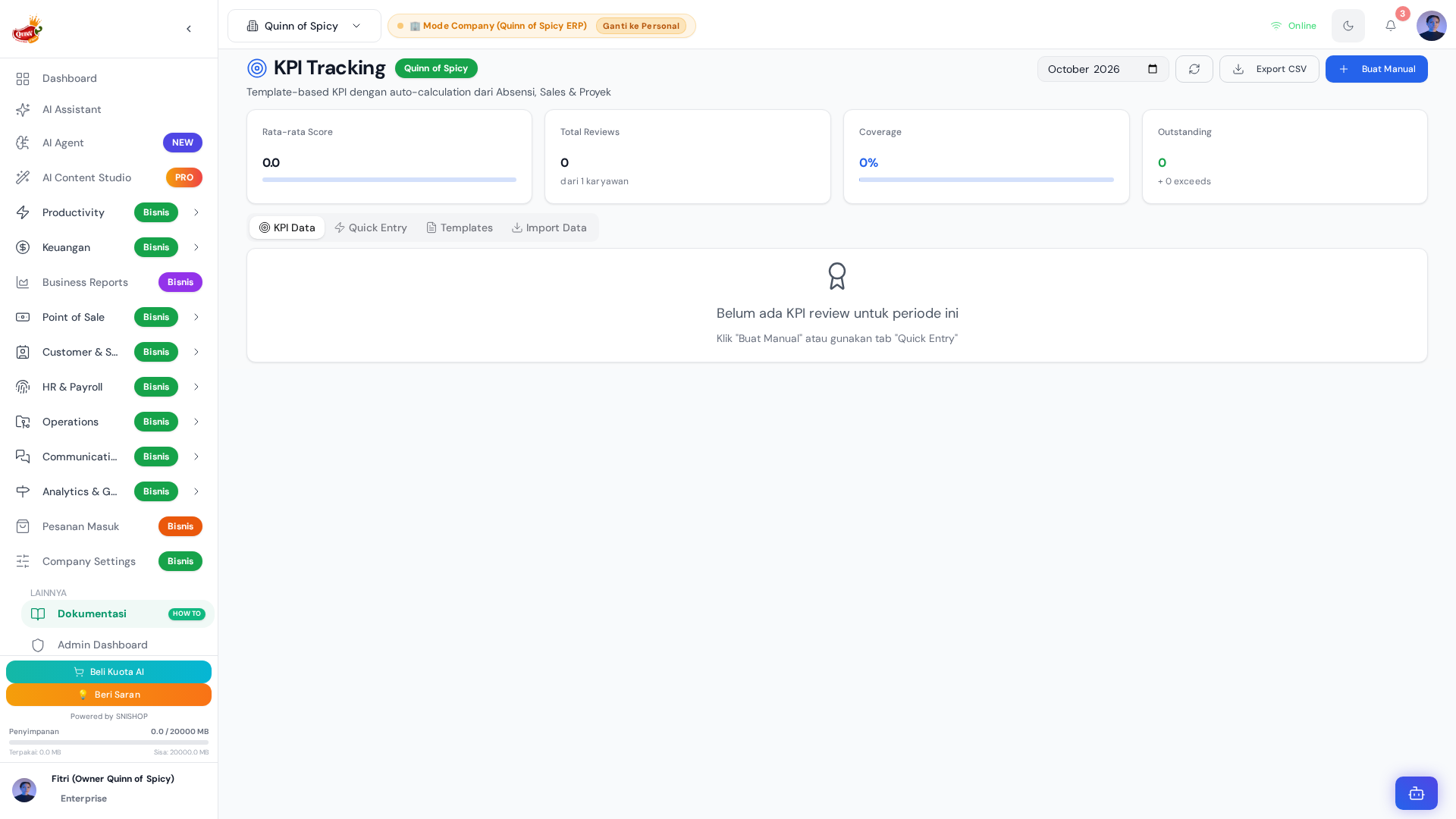KPI Dashboard