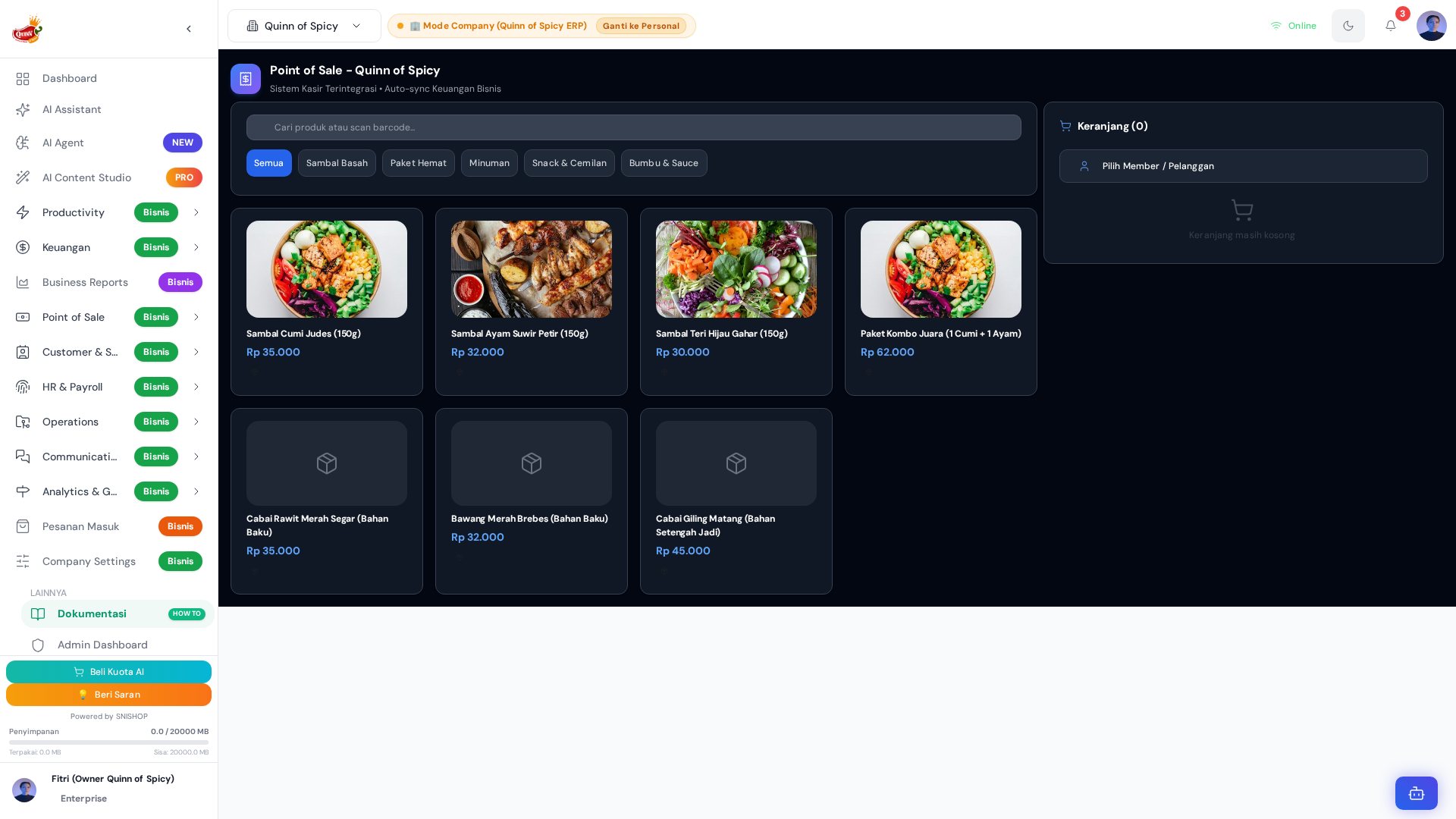POS Dashboard
