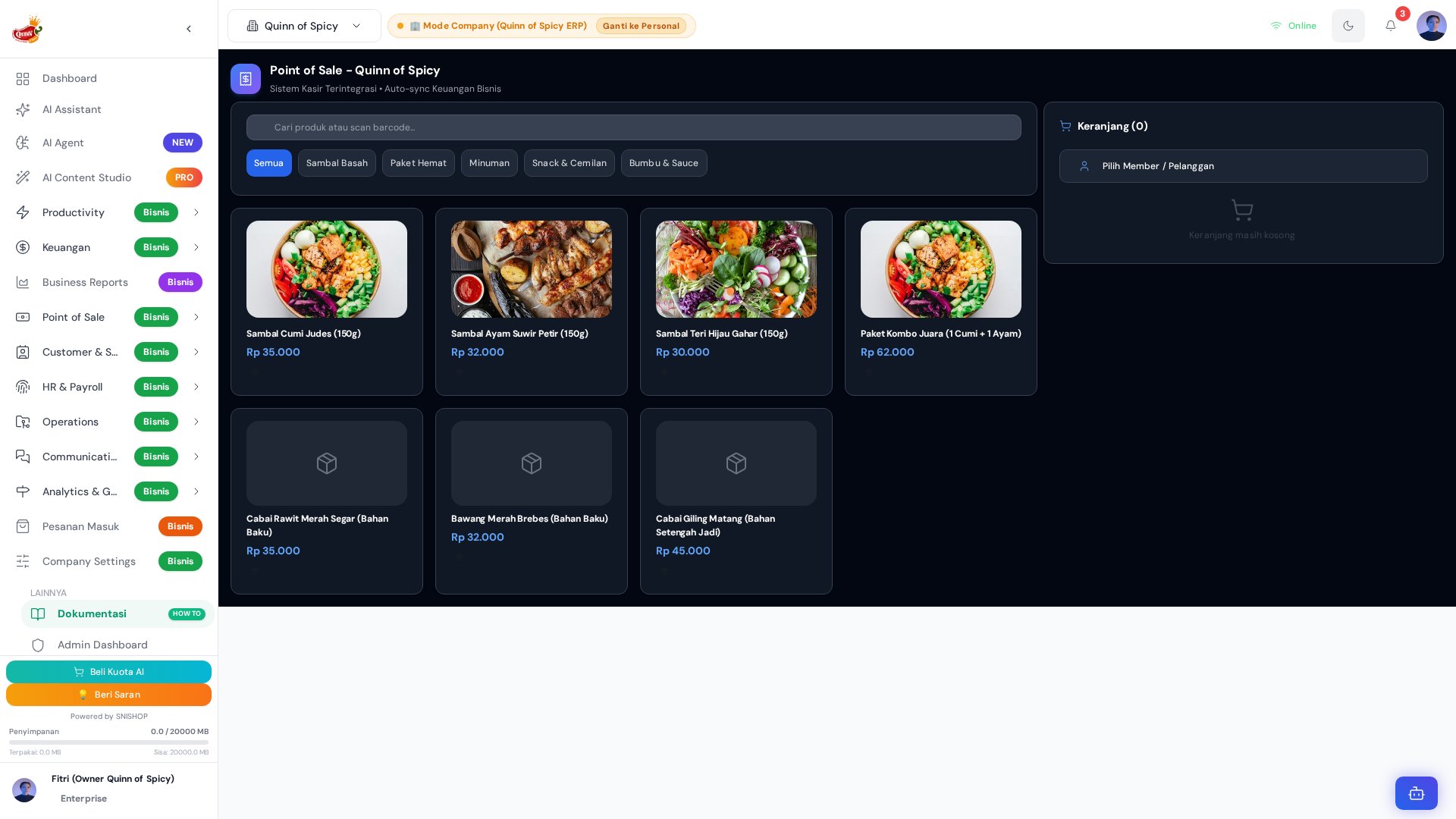 POS Dashboard