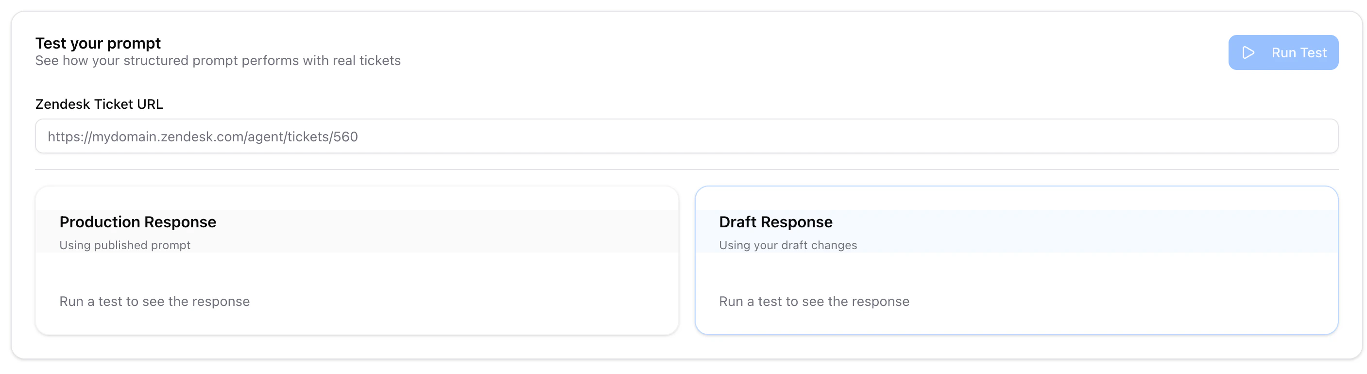 Section Test your prompt