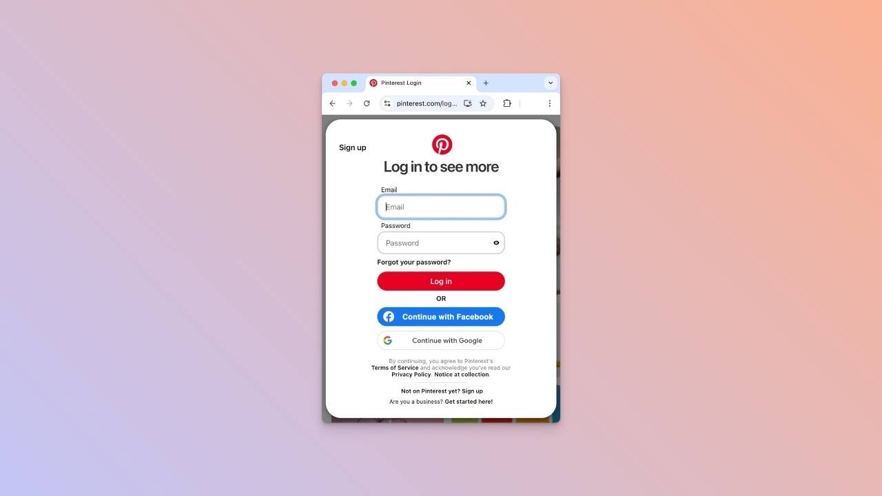 Pinterest Login Jp