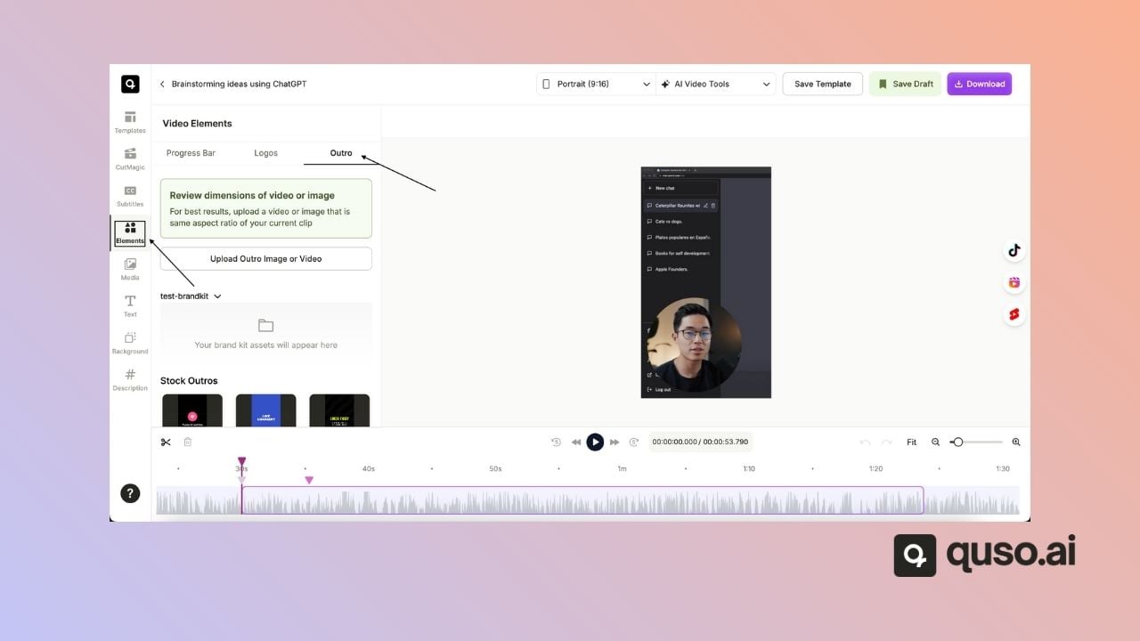 Outro Script How Do I Add Outros to My Videos? - quso.ai Help Center
