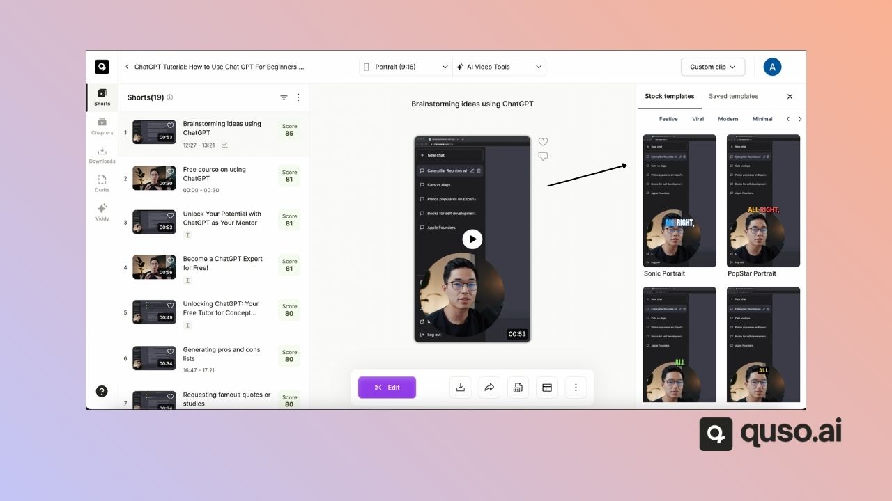 Using Preset Templates - quso.ai Help Center