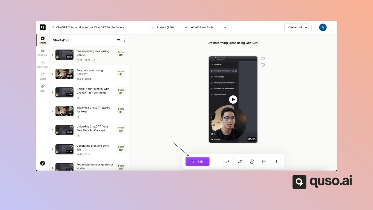 Add/Remove Segment from video - quso.ai Help Center