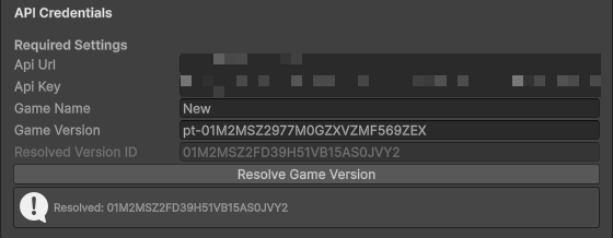 تبويب Configuration في إعدادات Flock، وفيه Game Version باسم يبدأ بـpt- وقيمة في Resolved Version ID