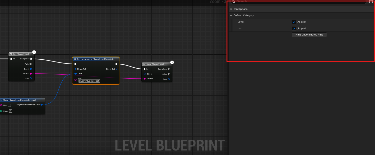 The Details panel for a Set members in struct node