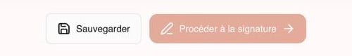 Save and Proceed to signature buttons in the Dealroom