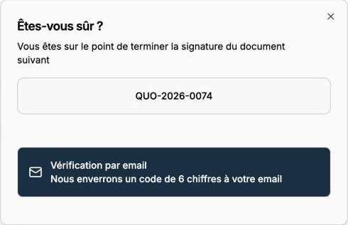 Confirmation with email verification