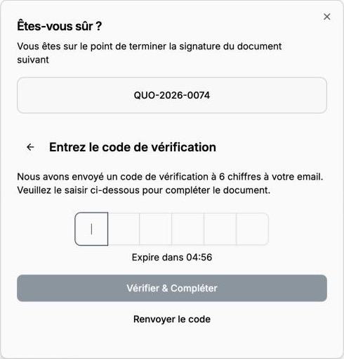 6-digit verification code entry