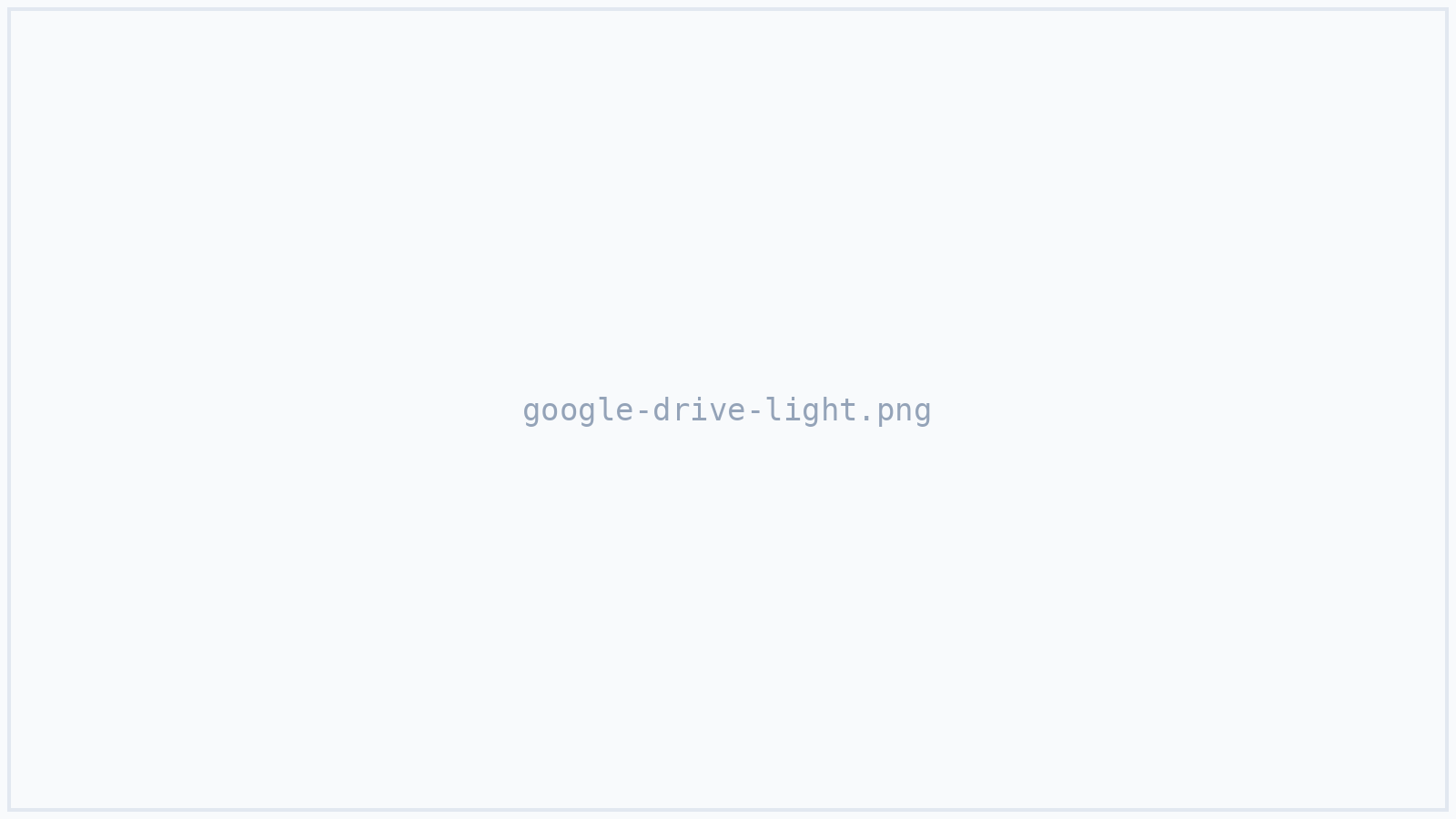The Google Drive browser with files selected for import