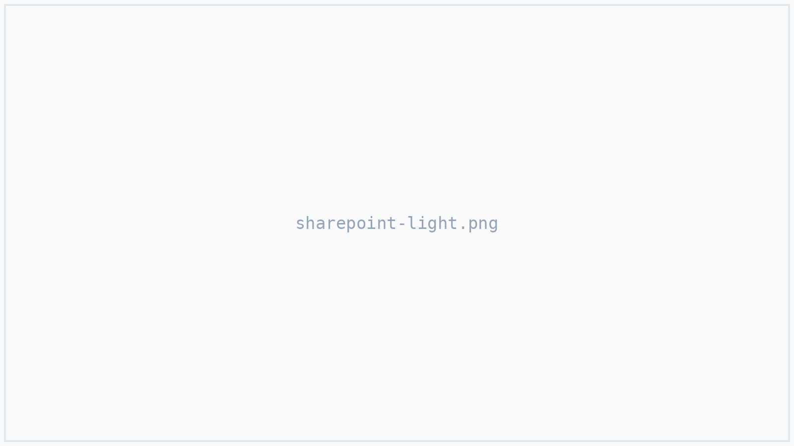 The SharePoint browser with its site and library pickers