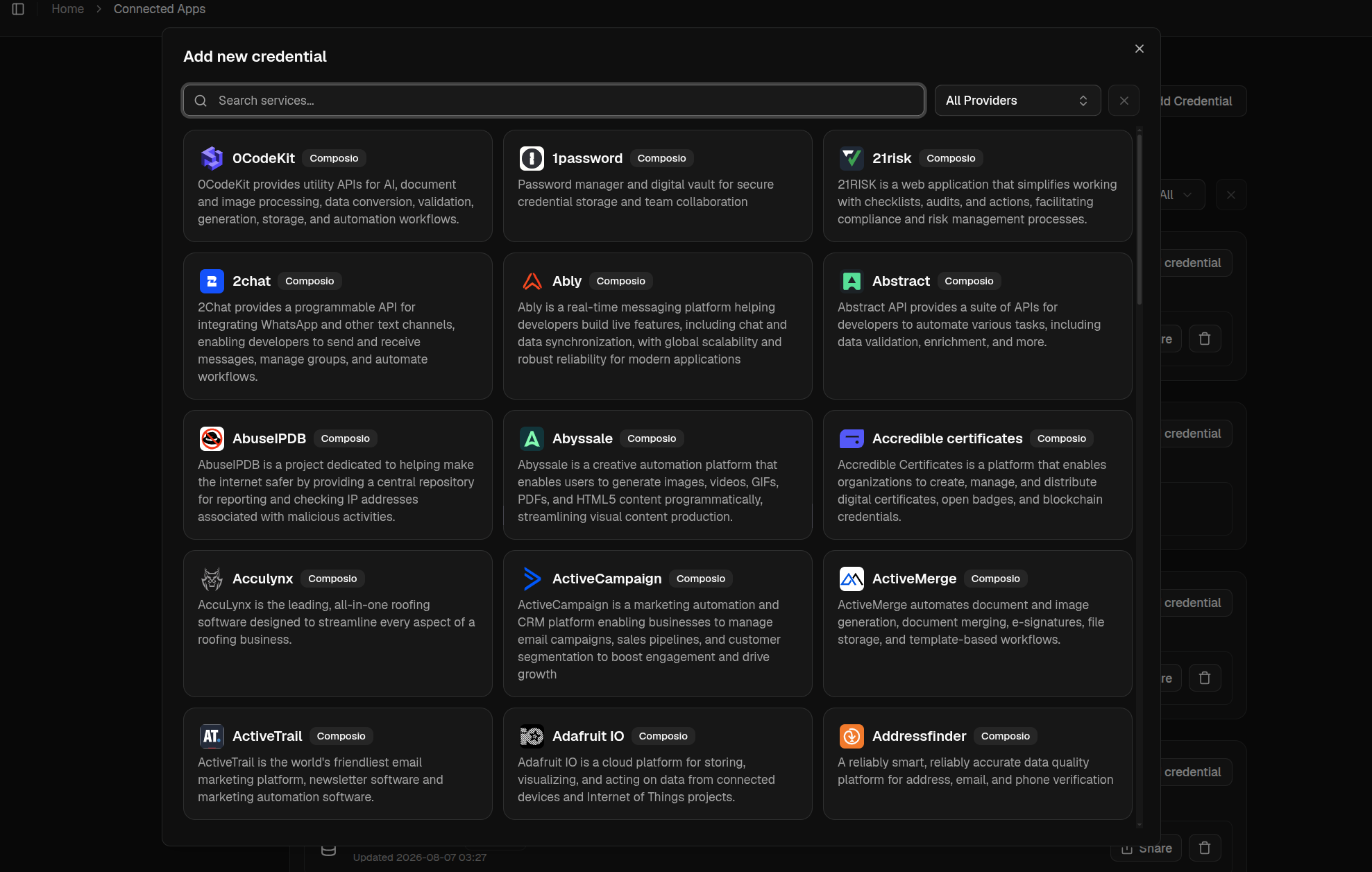 The app catalog