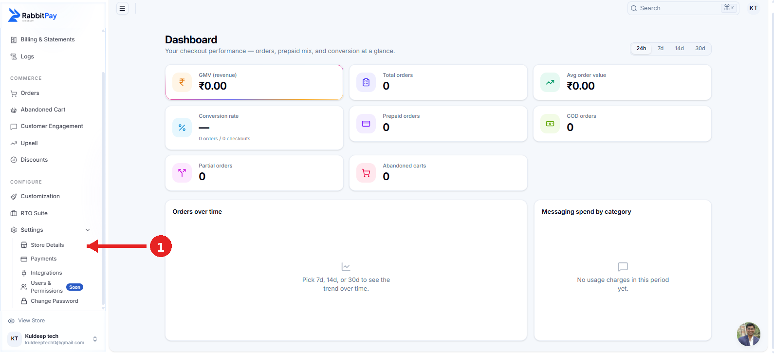 Rabbitpay Store Details Annotated