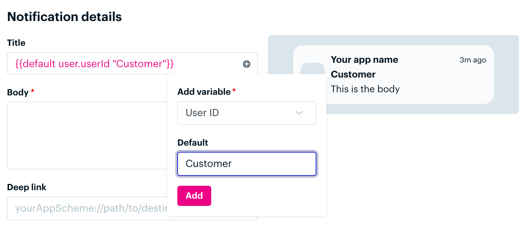 Campaign personalization