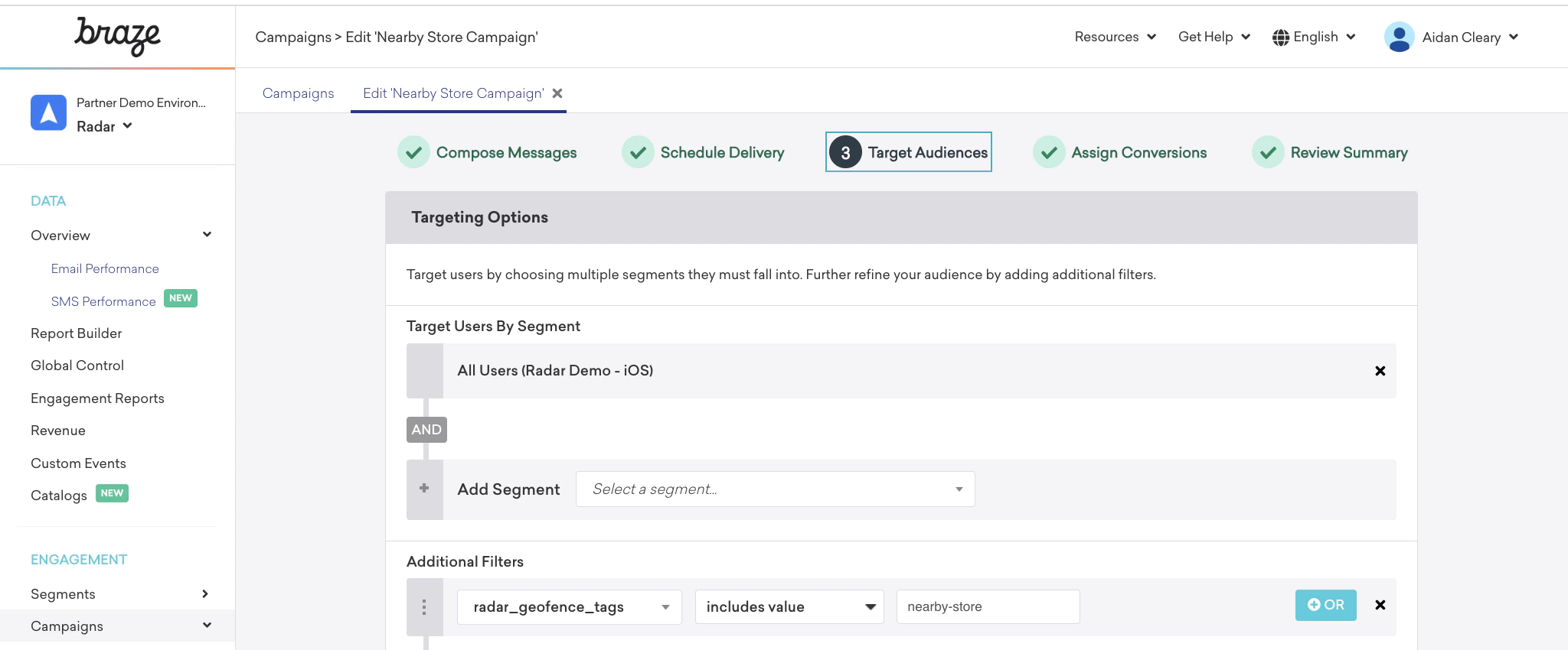 Braze Radar Targeted Messaging Pn
