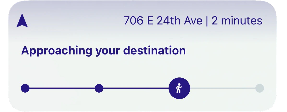 Live Activity example lock screen