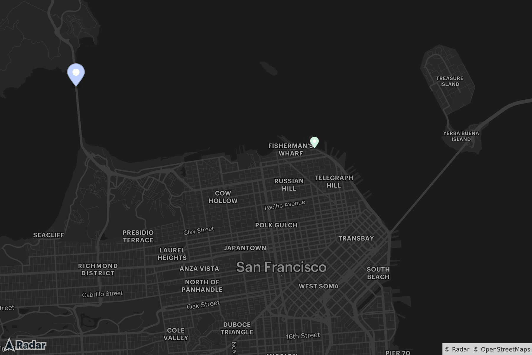 Static Map Two Pins Different Pn