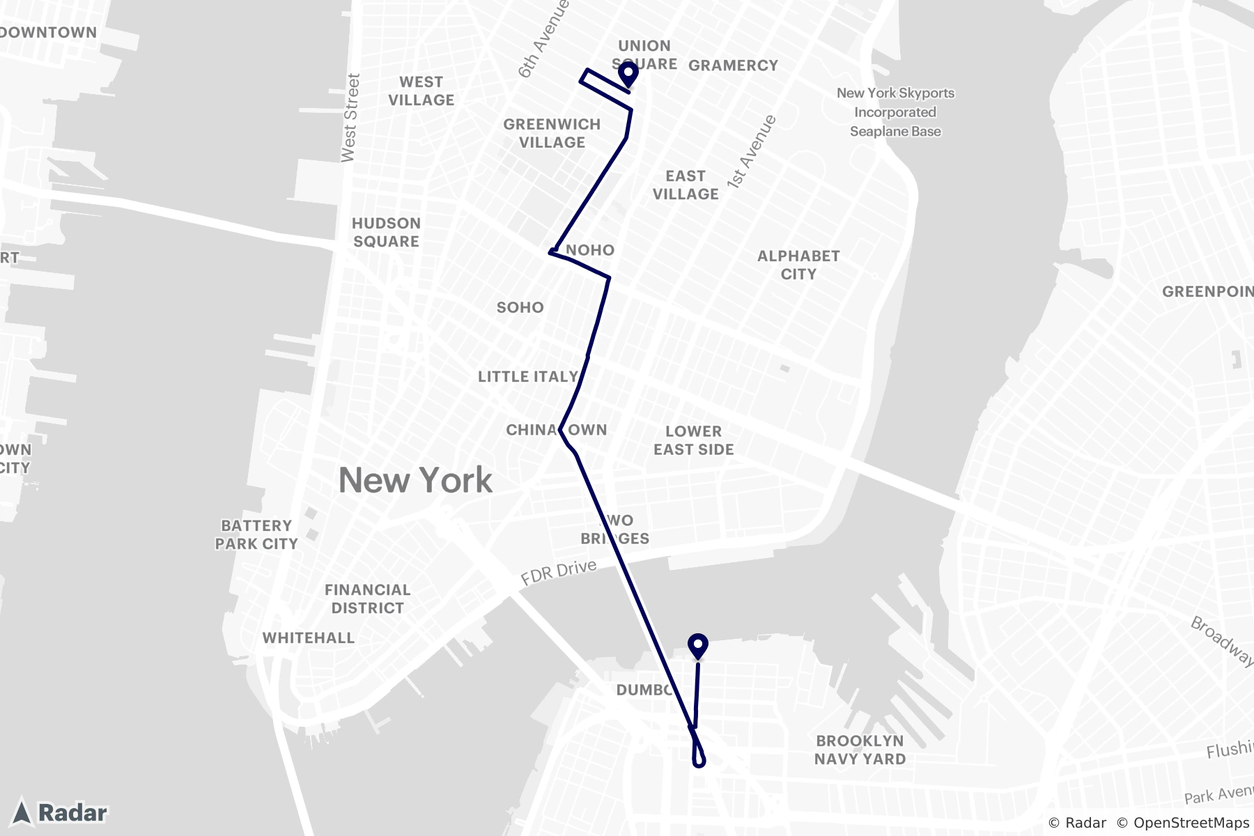 Static Map Routing Pn