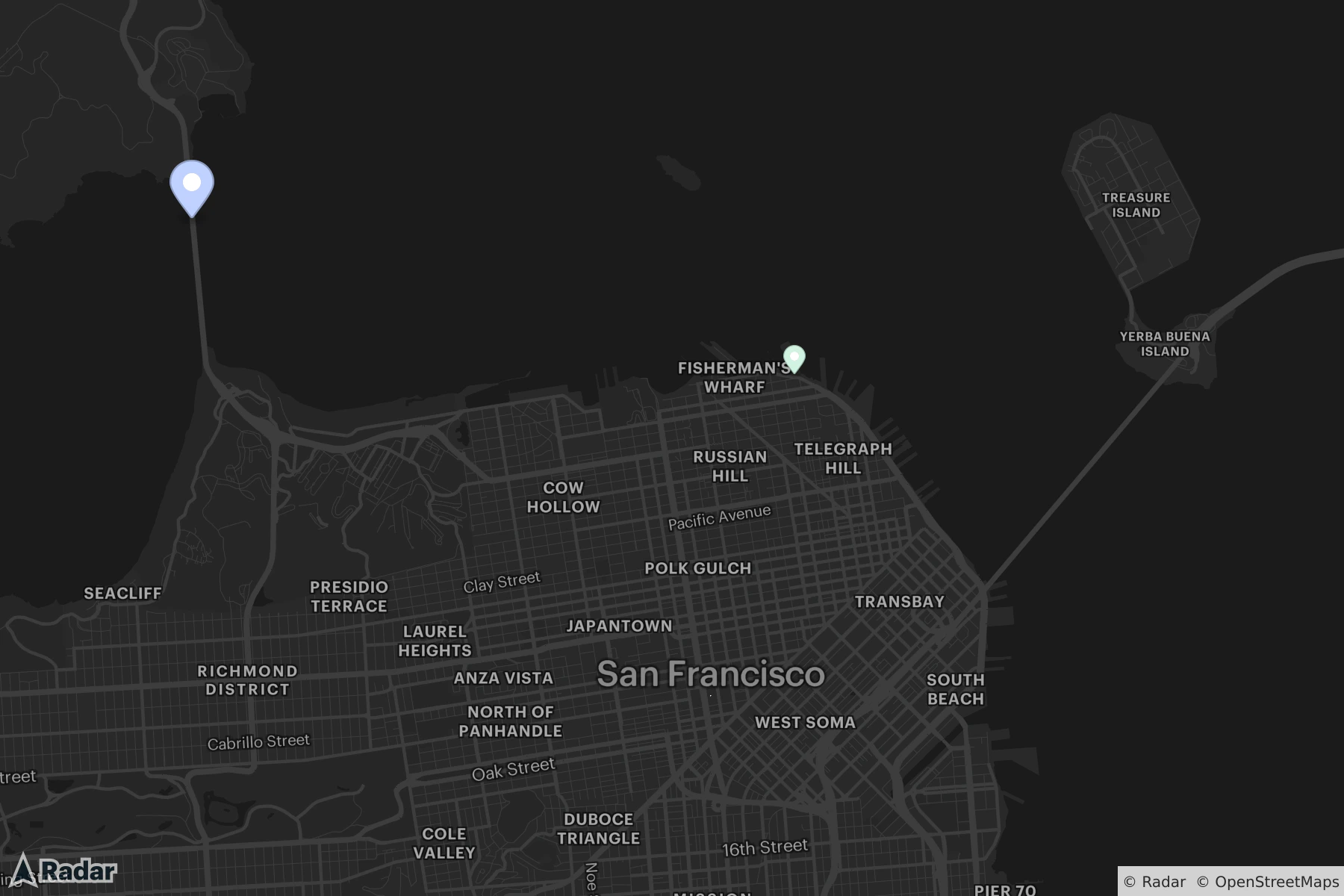 Static Map Two Pins Different Pn