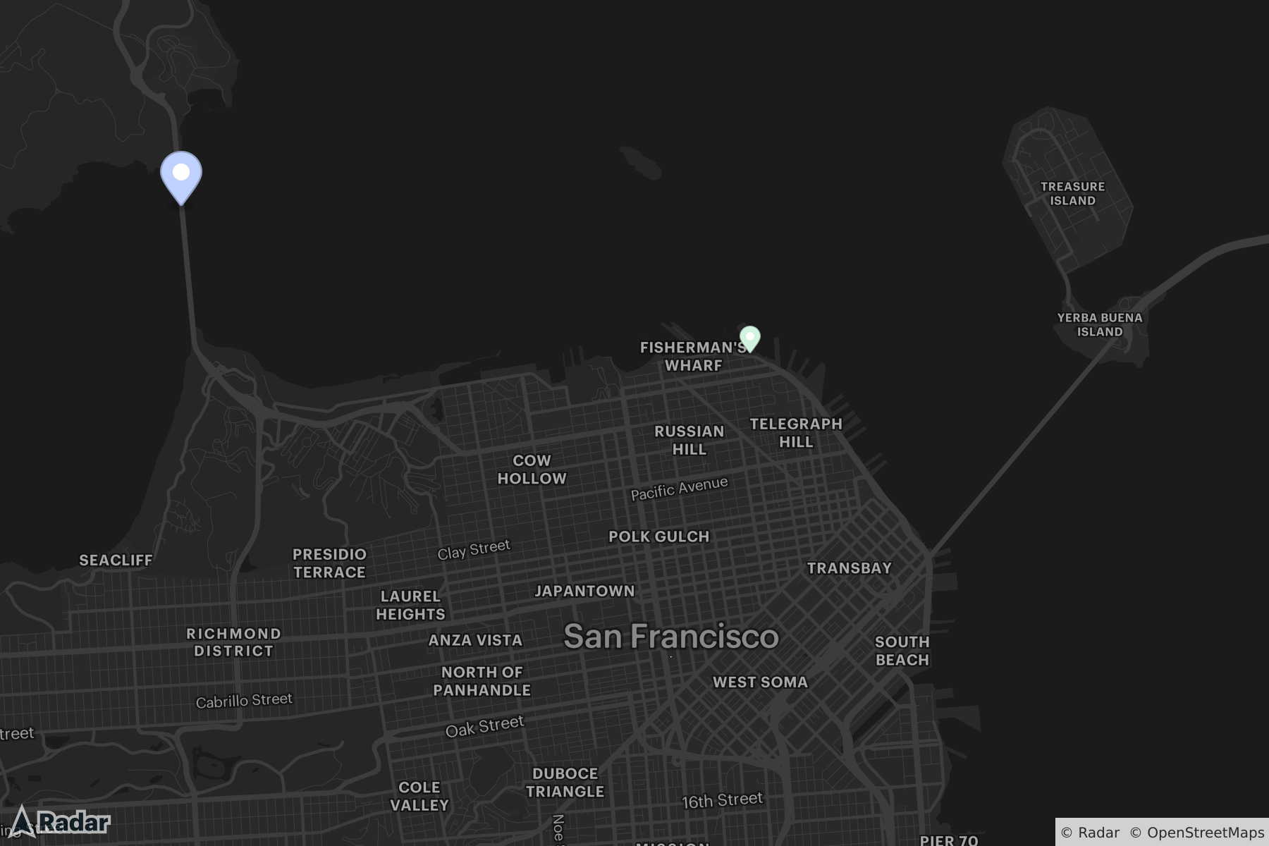 Static Map Two Pins Different Pn