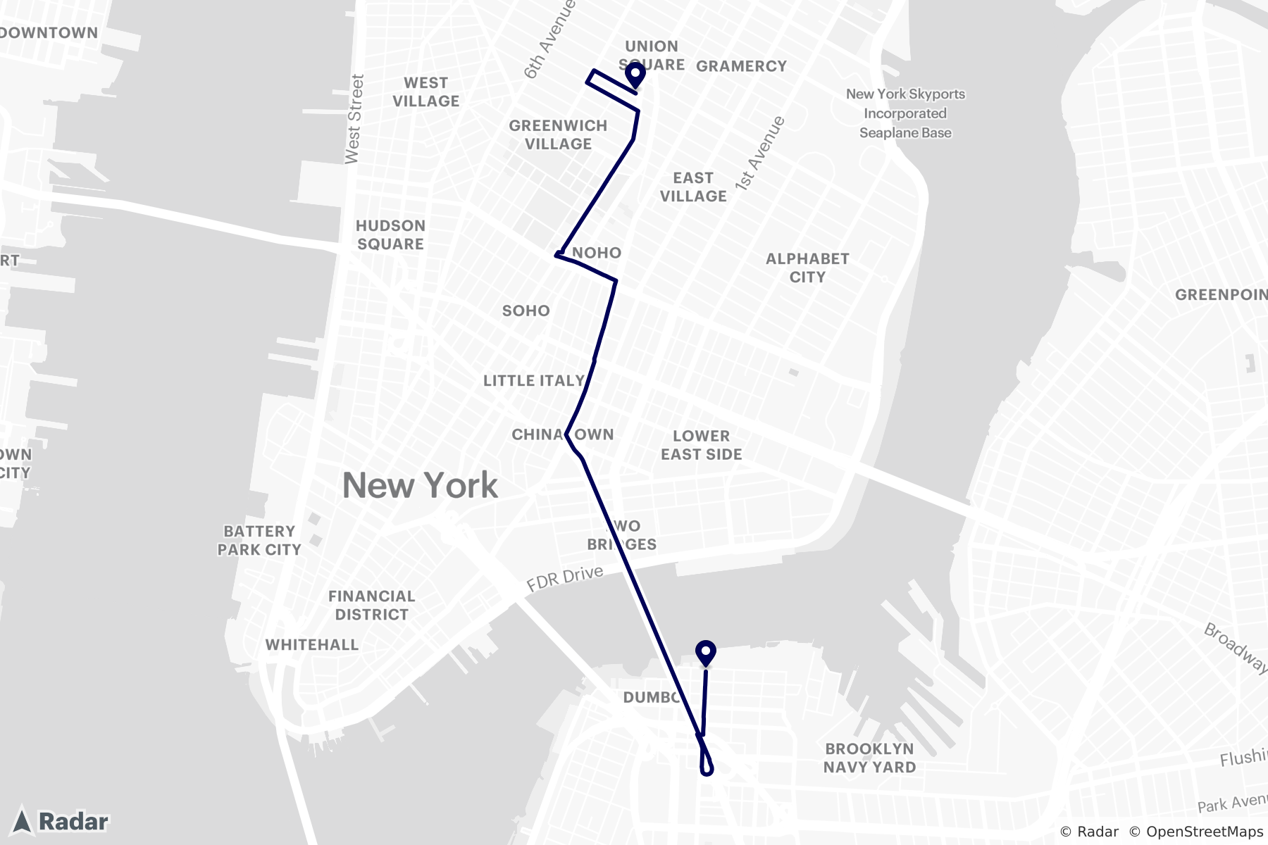Static Map Routing Pn