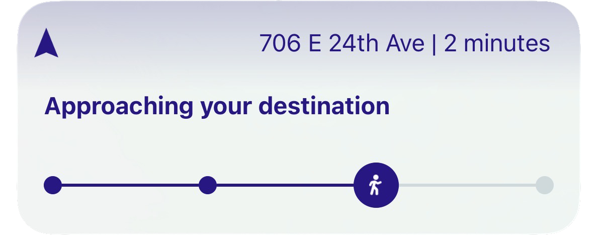 Live Activity example lock screen