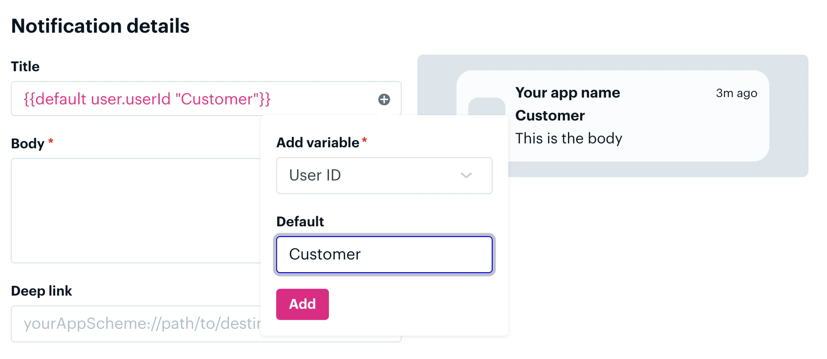 Campaign personalization