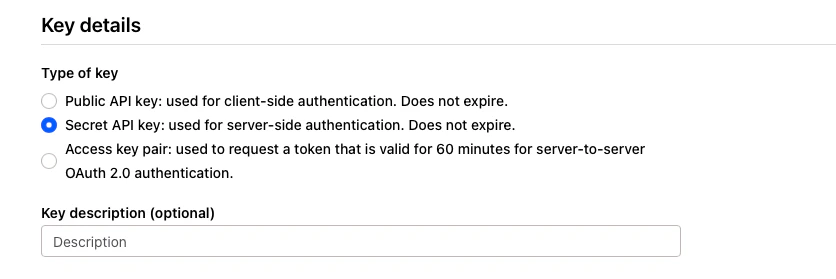 Checkout.com Public Key setup