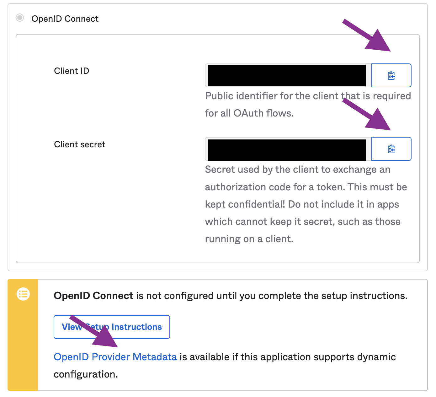 Gather Okta Configuration