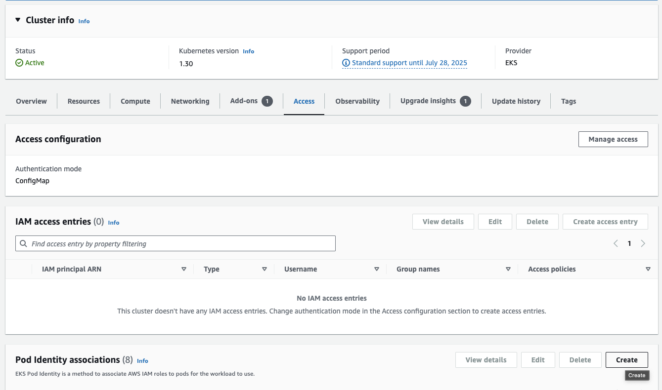 EKS Pod Identity Association