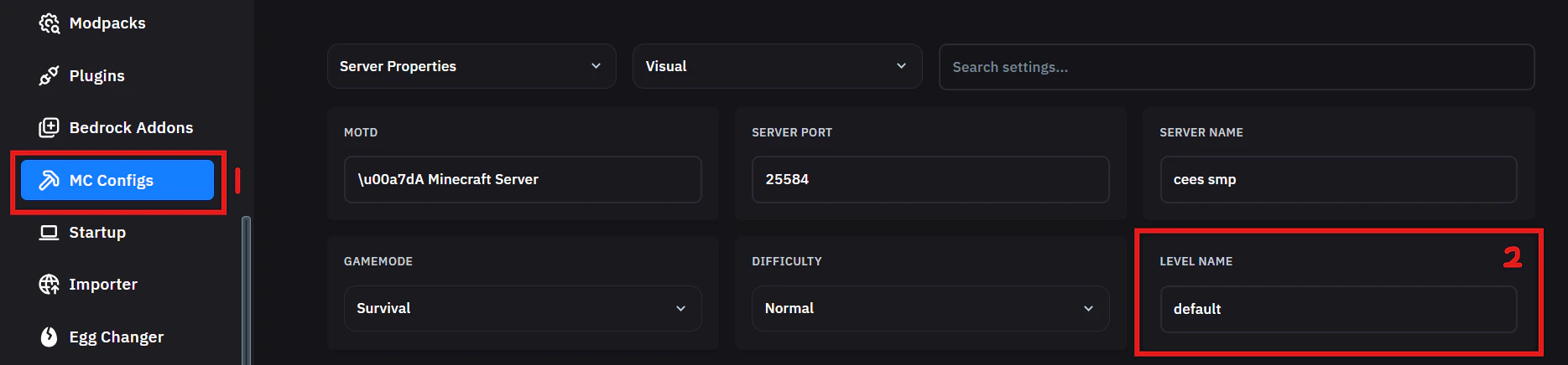 Cek Level Name