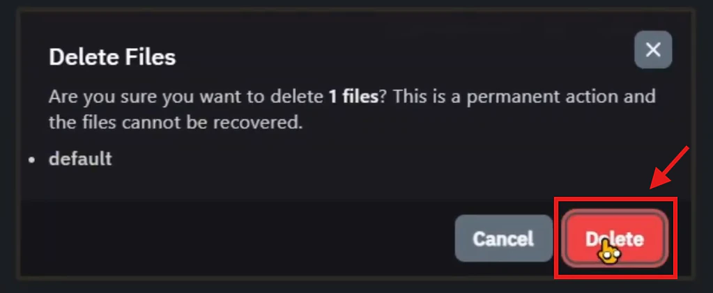Delete Default Delete Default