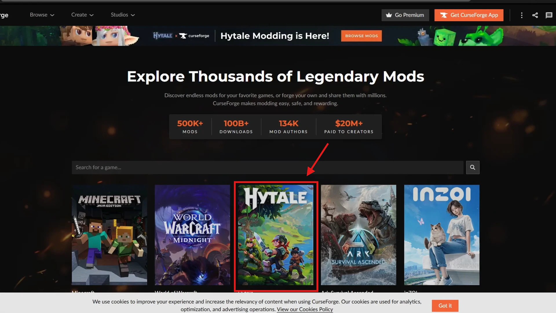 Curse Forgde Hytale