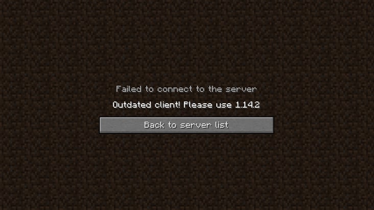 Outdated Client