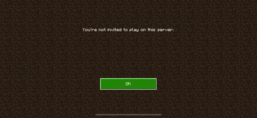 Minecraft Bedrock Edition Allowlist Dk4bb6h6 2c EH6T