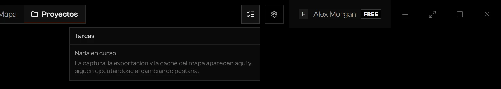 Lista de Tareas que dice Nada en curso