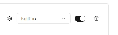 Embedding config picker with Create New