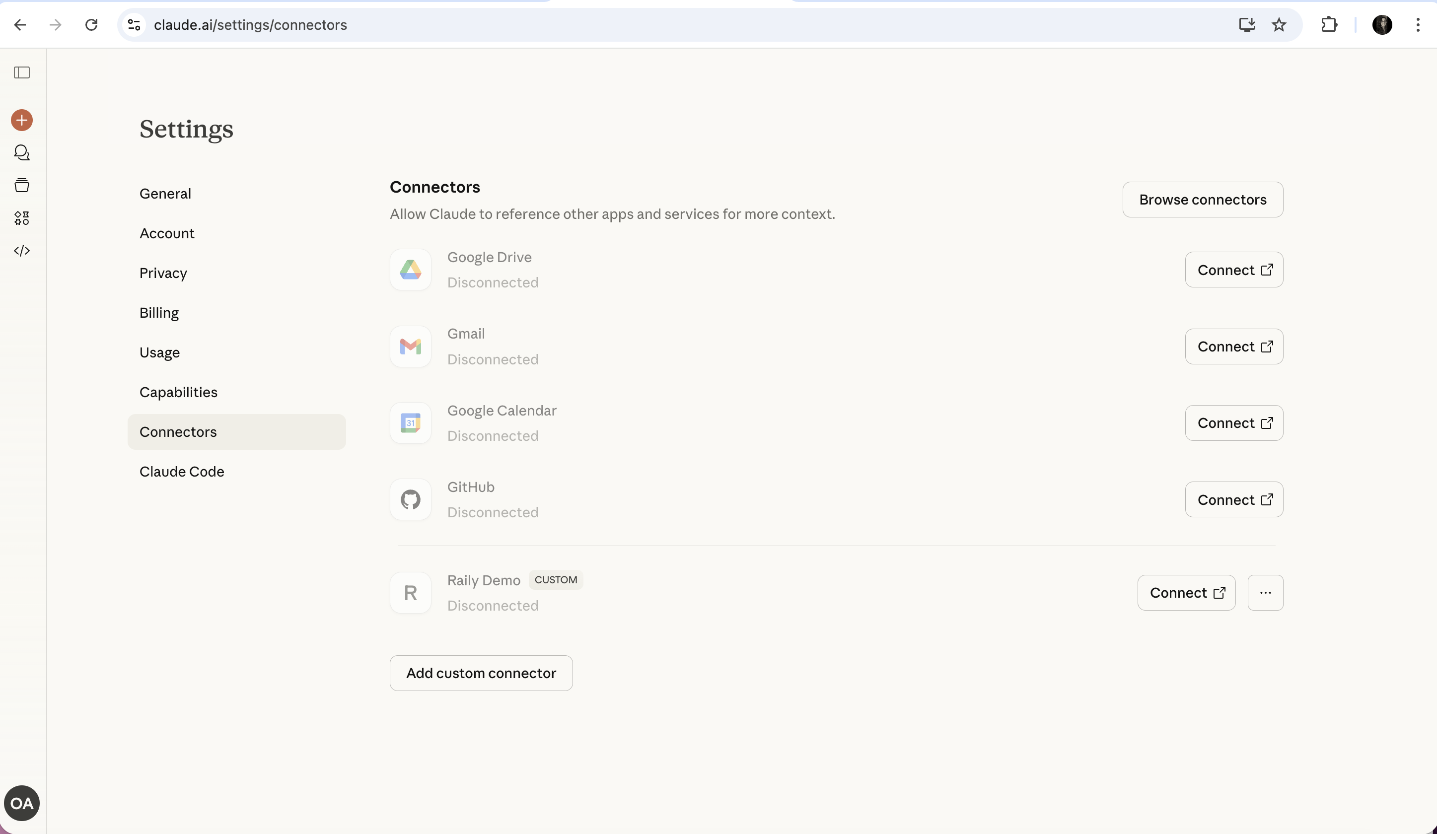 Raily connector added successfully