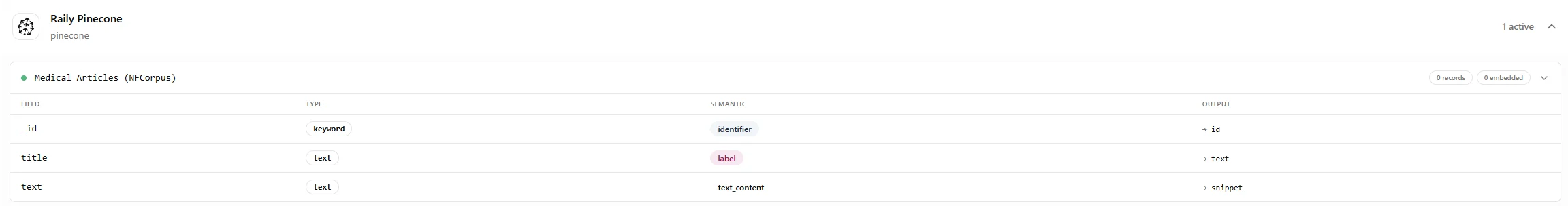Collection configuration in the Data Catalog