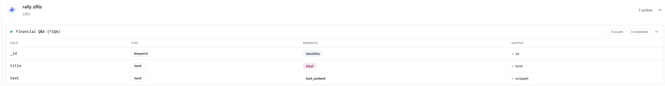 Collection configuration in the Data Catalog