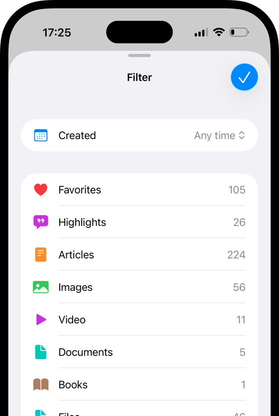 Ios List Filter Filters - Raindrop.io Help