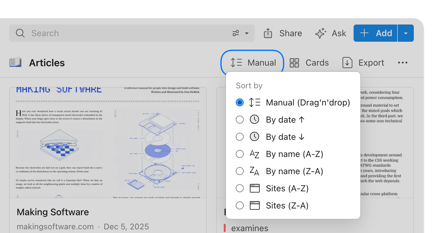 Bookmarks - Raindrop.io Help